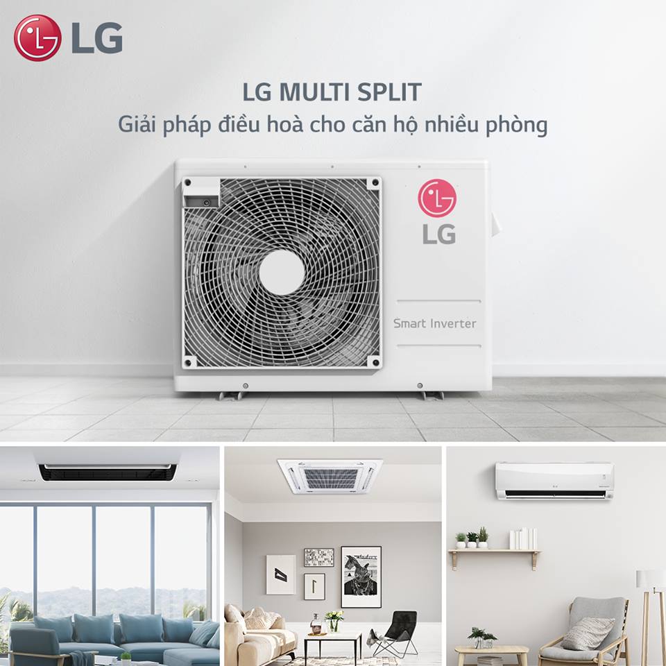 Tham khảo các sản phẩm máy lạnh treo tường LG giá tốt nhất tại Miền Nam Multi-LG-phu-hop-can-ho-nhieu-phong
