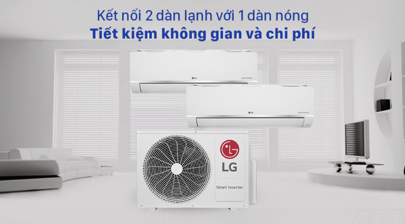 Máy lạnh multi LG tiết kiệm chi phí và diện tích 