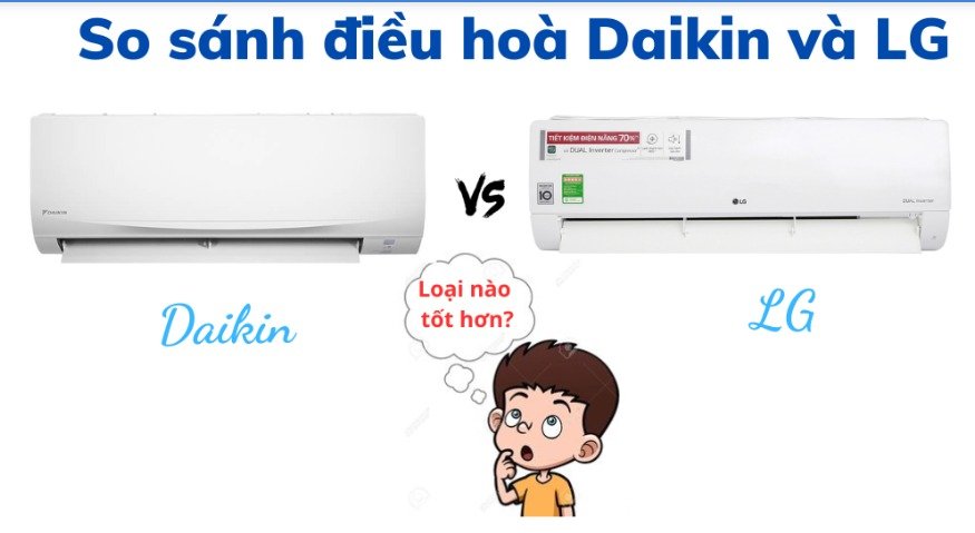 So sánh máy lạnh treo tường LG và Daikin