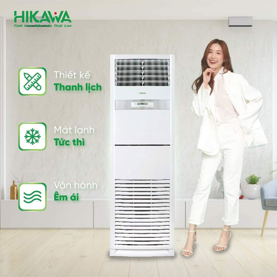 Không thể rời mắt với máy lạnh tủ đứng Hikawa Dieu-hoa-tu-dung-hikawa