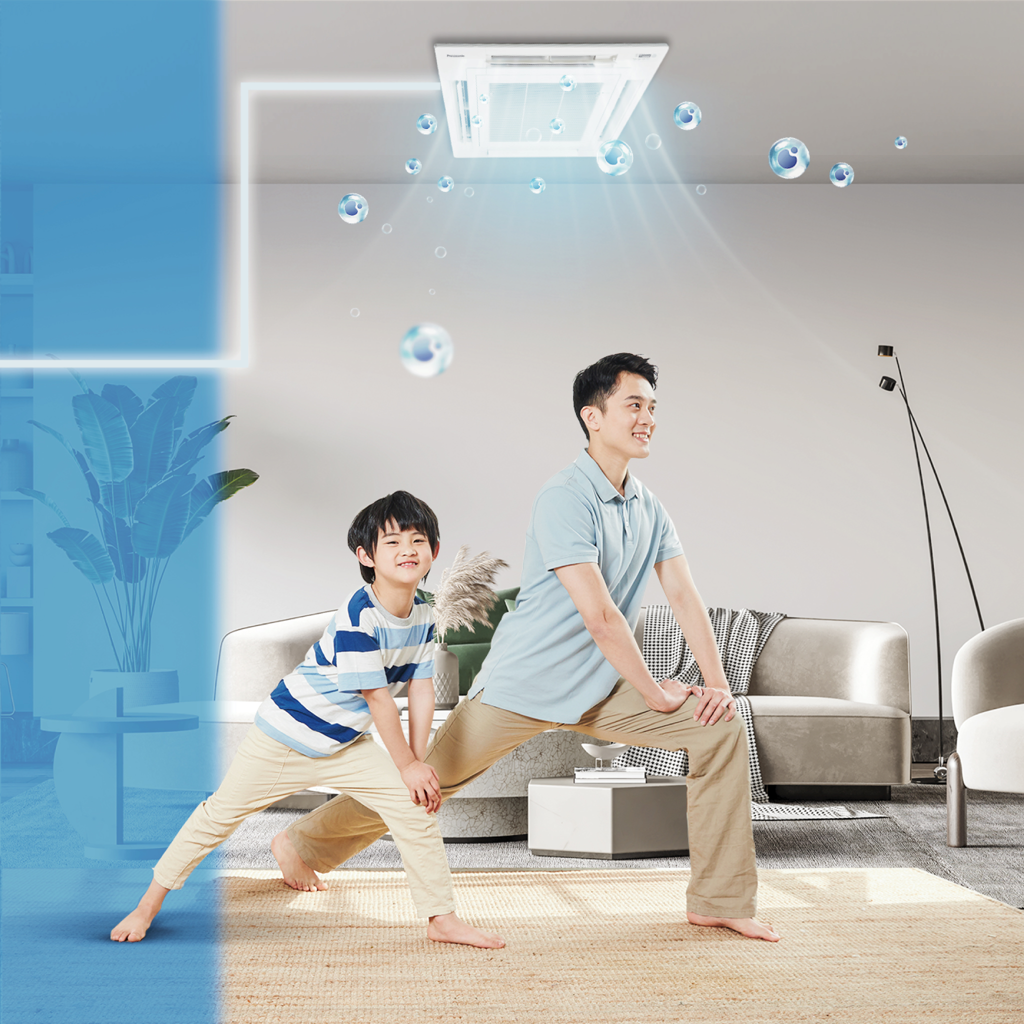 Không khí trong lành - Sạch tối ưu với Máy lạnh âm trần Panasonic Mat-lanh-cung-may-lanh-Panasonic
