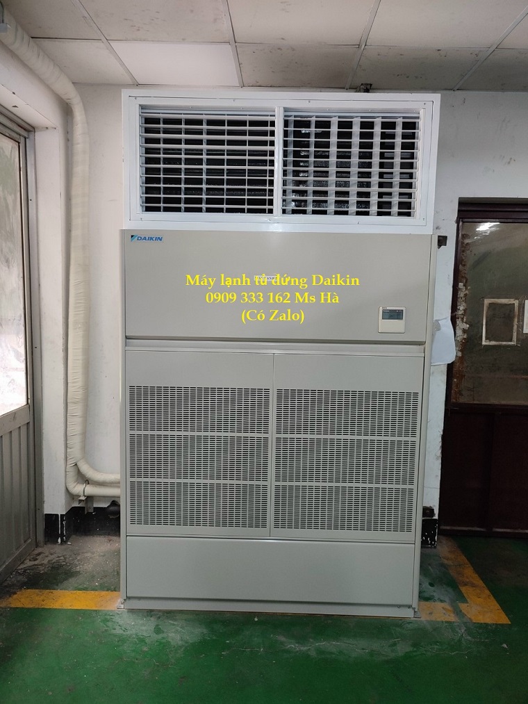Máy lạnh tủ đứng Daikin nối ống gió thân thiện với môi trường. May-lanh-tu-dung-cong-nghiep-noi-ong-gio-tai-Thien-Ngan-Phat