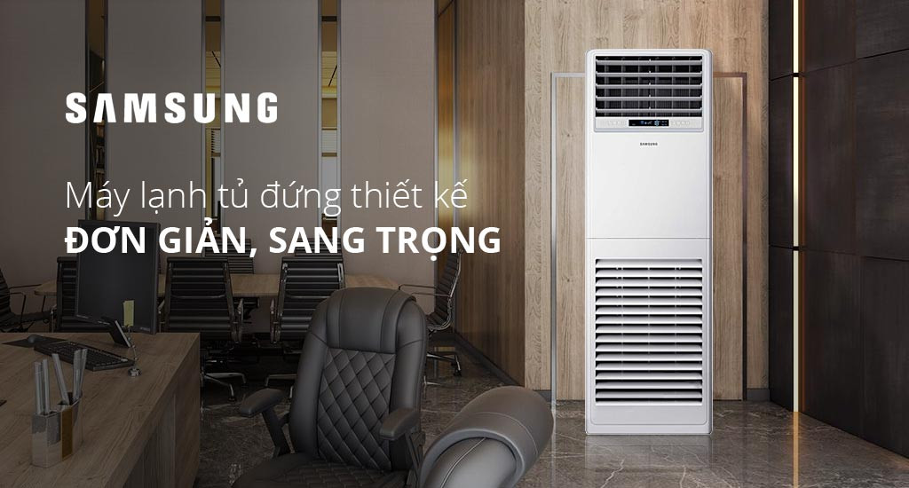 Máy lạnh tủ đứng Samsung - Giá cả đi đôi chất lượng Su-sang-trong-cua-may-lanh-dung-samsung