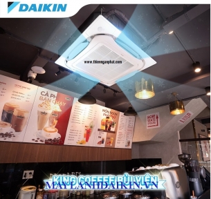Máy lạnh âm trần Daikin - Công trình quán cà phê và văn phòng nhỏ