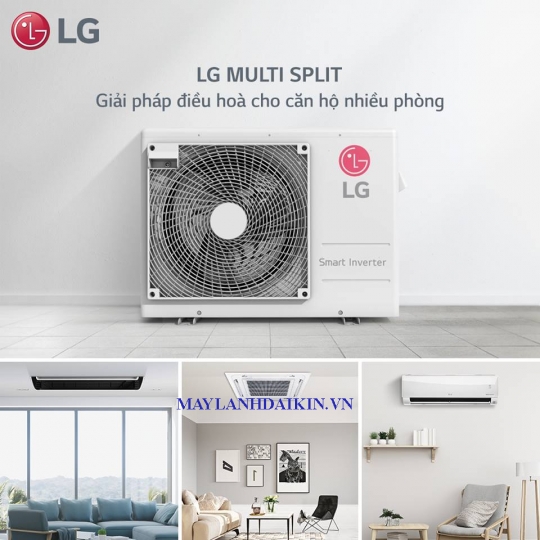 Dàn Nóng Multi LG A3UQ24GFD0-Inverter-Gas R410a